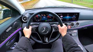 2022 Mercedes Benz EClass E200  pov test drive [upl. by Elyrehc]