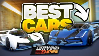 5 BEST Cars In Driving Empire Roblox [upl. by Ramraj]