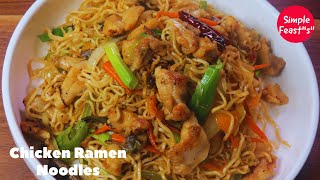 Chicken Ramen Noodles with Veggies  Quick amp Easy Chicken Noodles Instant Ramen  In 15 mins [upl. by Daukas327]