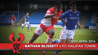 HARRIERS PLAYER Nathan Blissett Nets Seasons Final Goal [upl. by Arreyt235]