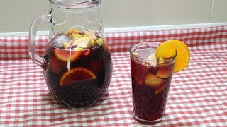 Receta fácil para preparar una Sangria muy refrescante y deliciosa [upl. by Tseng233]