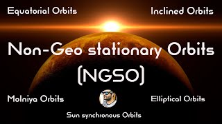 Non geostationary satellite orbits  NGSO  Molniya orbits  Sun synchronous orbits [upl. by Behl]