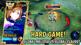 TOP GLOBAL MELISSA VS CLAUDE GLOBAL  BUILD MELISSA TERSAKIT 2024 MELISSA MOBILE LEGENDS [upl. by Yanal607]