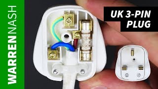 How to change a Plug UK 3pin  Rewire amp Earthing  Easy DIY by Warren Nash [upl. by Burroughs]