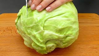 This cabbage tastes better than pizza A simple healthy and delicious cabbage recipe [upl. by Hamehseer]