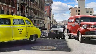 Rare unseen California 1940s in color 60fps Remastered wsound design added [upl. by Woodrow]