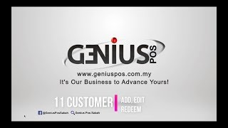 Genius POS Basic Tutorial 11 Customer Add Edit Redeem [upl. by Nadoj]