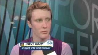 Jeremy Abbott 2010 Worlds SP commentary by Johnny Weir [upl. by Nilesoy]