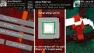 JAVA ADDON FOR MCPE 114116 [upl. by Yenittirb]