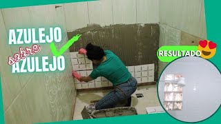 Como assentar azulejo sobre o azulejo antigo na sua casa [upl. by Teirtza]