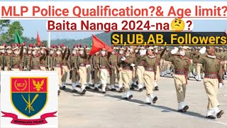 MLP police qualification amp age limit🤔 Meghalaya police new recruitment 2024 [upl. by Sida]