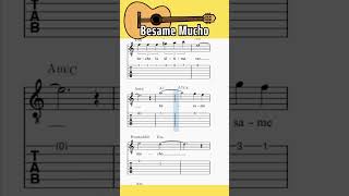 Besame Mucho  Guitar tab [upl. by Sipple]