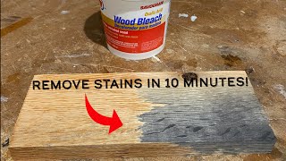 Remove stains from wood in minutes [upl. by Sholom710]