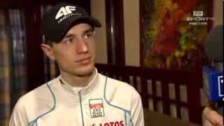 MŚ 2014 Harrachov Kamil Stoch quotPiąte miejsce Na tyle było mnie staćquot [upl. by Barthol125]