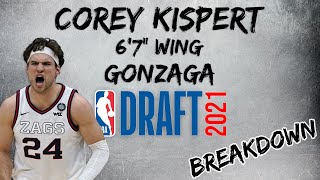 Corey Kispert Scouting Report  2021 NBA Draft Breakdowns [upl. by Viv]