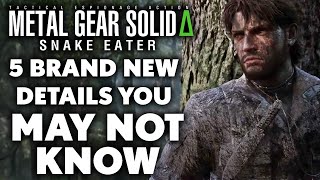 Metal Gear Solid Delta  Snake Eater  5 BRAND NEW Details You Need To Know [upl. by Alabaster]