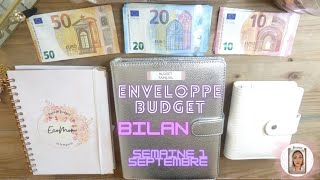 Enveloppe budget  Bilan semaine 1 Septembre [upl. by Ordnasil]