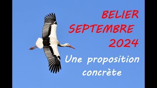 BELIER SEPTEMBRE 2024♈UNE PROPOSITION CONCRETE [upl. by Cedar]