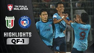 Kuching City FC 01 Sabah FC  TM Piala Malaysia 2022 Highlights [upl. by Gabe156]