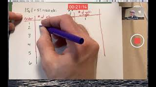 Abst Alg 12 Symmetric Group S5 Orders of Elements amp Cyclic Subgrps Inverse Isomorphisms Review [upl. by Syverson]