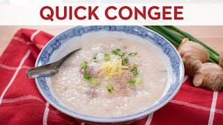 Quick amp Easy Congee  Jok  Rice Porridge  Thai Breakfast Recipe  โจ๊กหมูสับ แบบง่าย [upl. by Jackqueline]