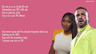 Aya Nakamura Djadja ft Maluma Remix English Lyrics Translation [upl. by Samid]