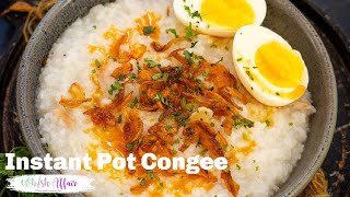 Instant Pot Congee Recipe Comforting Congee Recipe Instant Pot [upl. by Rawdin]