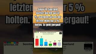 Saarland Umfrage shorts shortsfeed shortvideo afd politik deutsch foryou fyp umfrage 4u [upl. by Ynnattirb]