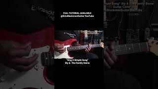 SING A SIMPLE SONG Sly Or The Family Stone Cover SHORT  GUITAR LESSON EricBlackmonGuitar [upl. by Efal]