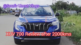 XUV 700 Review after 2000kms automobile xuv700  sorry for late upload🙏 car automobile [upl. by Ahseenak224]