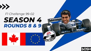 F1 Challenge Career Mode 9902 54  Canada amp Europe [upl. by Htebazile]