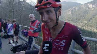 Egan Bernal  Interview at the finish  Stage 6  Volta Ciclista a Catalunya 2024 [upl. by Ahsirtap123]