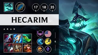 Hecarim ARAM Triple Kill Killing spree  NA Master Patch 1422 [upl. by Dlaner]