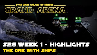 S26W1 Fleet Highlights  Malevolence vs Executor  more GAC  SWGOH Grand Arena [upl. by Enelyk]