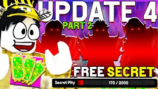 Anime Defenders  F2P Update 4 Part2 Libreng SECRET Pity Units Para Sa Lahat [upl. by Elehcir]