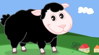 BAA BAA BLACK SHEEP Childrens Song with Lyrics [upl. by Pollie]