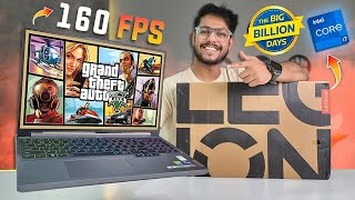 Lenovo Legion 5 Slim Gaming Laptop GTA V Gaming Test Big Billion Day Deal [upl. by Yklam]