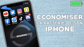 COMMENT ÉCONOMISER LA BATTERIE DE SON IPHONE  TUTO [upl. by Cristobal]