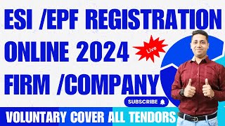 PF ESI Registration Procedure for Employer Online  EPF ESIC Registration Kaise Kare [upl. by Yelac]