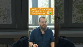 Welche Formblätter brauchst du für deinen BAföGAntrag 📑✅ shorts bafög studieren [upl. by Anirol]