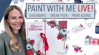 Lets Paint LIVE Giveaways and Sneak Peeks too [upl. by Eanahc]