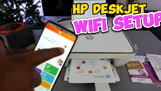 How To Do WiFi SetUp of HP Deskjet 2800 Series AllInOne Printer [upl. by Elimay]