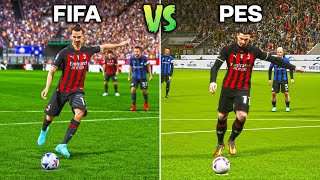 Zlatan Ibrahimovic Penalty  FIFA vs PES 20042023 [upl. by Hiro988]