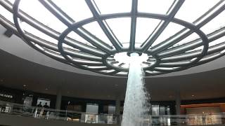 Singapores Marina Bay Sands Mall Hurricane Water Feature [upl. by Barker709]