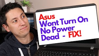 Asus Laptop Computer  Dead  No Power  Wont Turn On Fix [upl. by Aubin493]