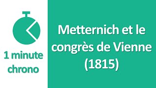 Histoire 1ere Metternich et le Congrès de Vienne 1815 [upl. by Amliv]