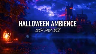 🎃 Spooky Saturday Halloween Jazz  Cozy Fireplace Ambience 🔥  Relaxing Study Music 🍂 [upl. by Hcib]