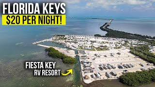 Fiesta Key RV Resort for 20 PER NIGHT 🤯 Full Park Tour [upl. by Zeculon]