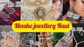 Meesho Jewellery Haul✨start97RsRakhi special ✨oxidised jewellery youtube youtubevideos [upl. by Dhumma]