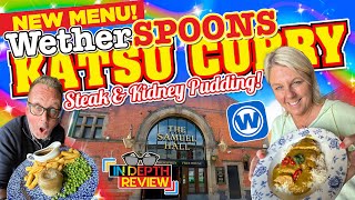 WetherSPOONS Katsu Curry and Steak and Kidney Pudding REVIEW From THE BRAND NEW MENU [upl. by Craddock883]